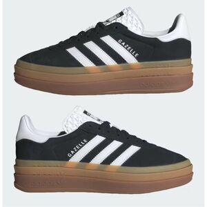 ADIDAS GAZELLE BOLD SHOES, $120 Sz 7 Core Black / Cloud White